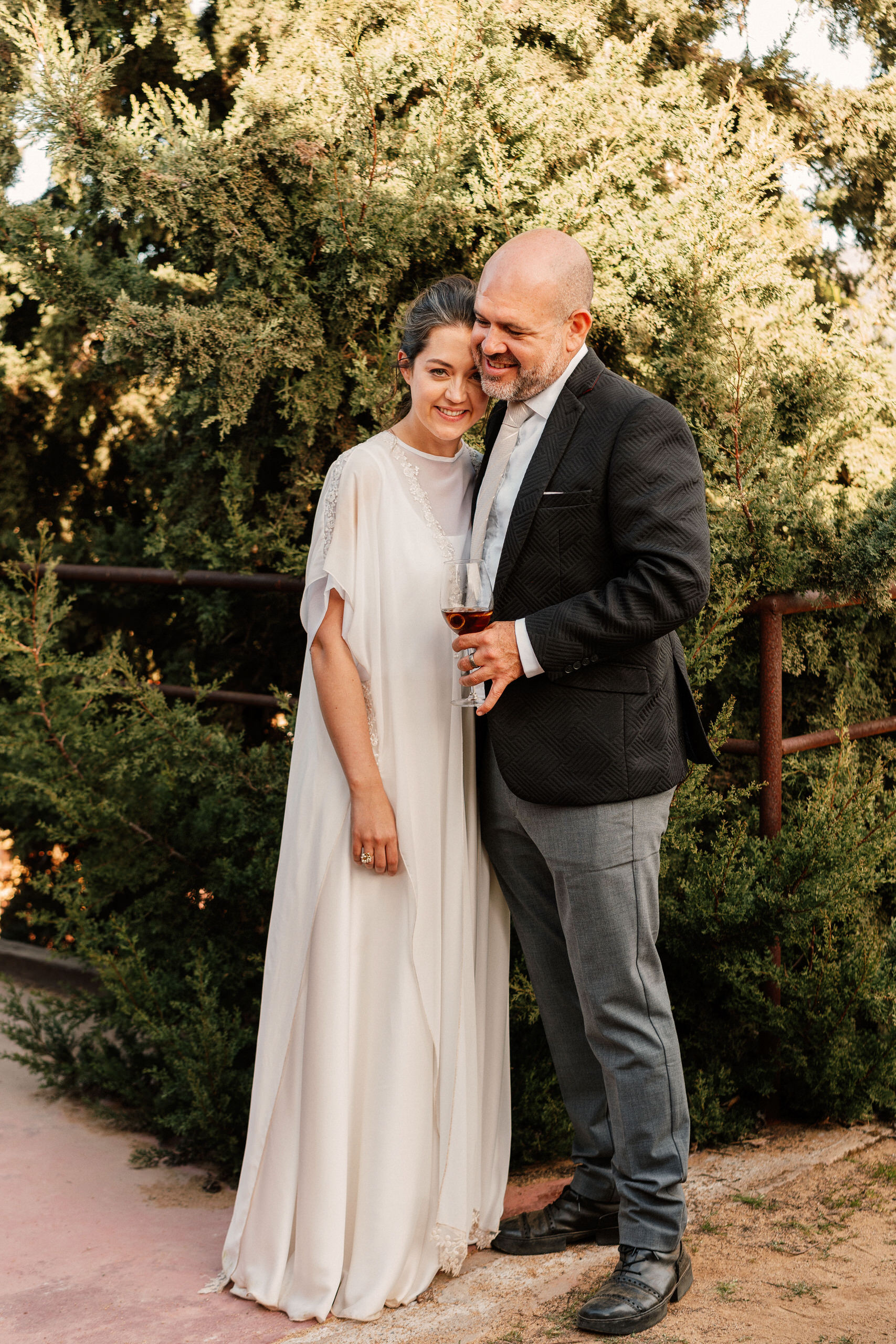 Pre-ceremony portrait at Casa de Piedra