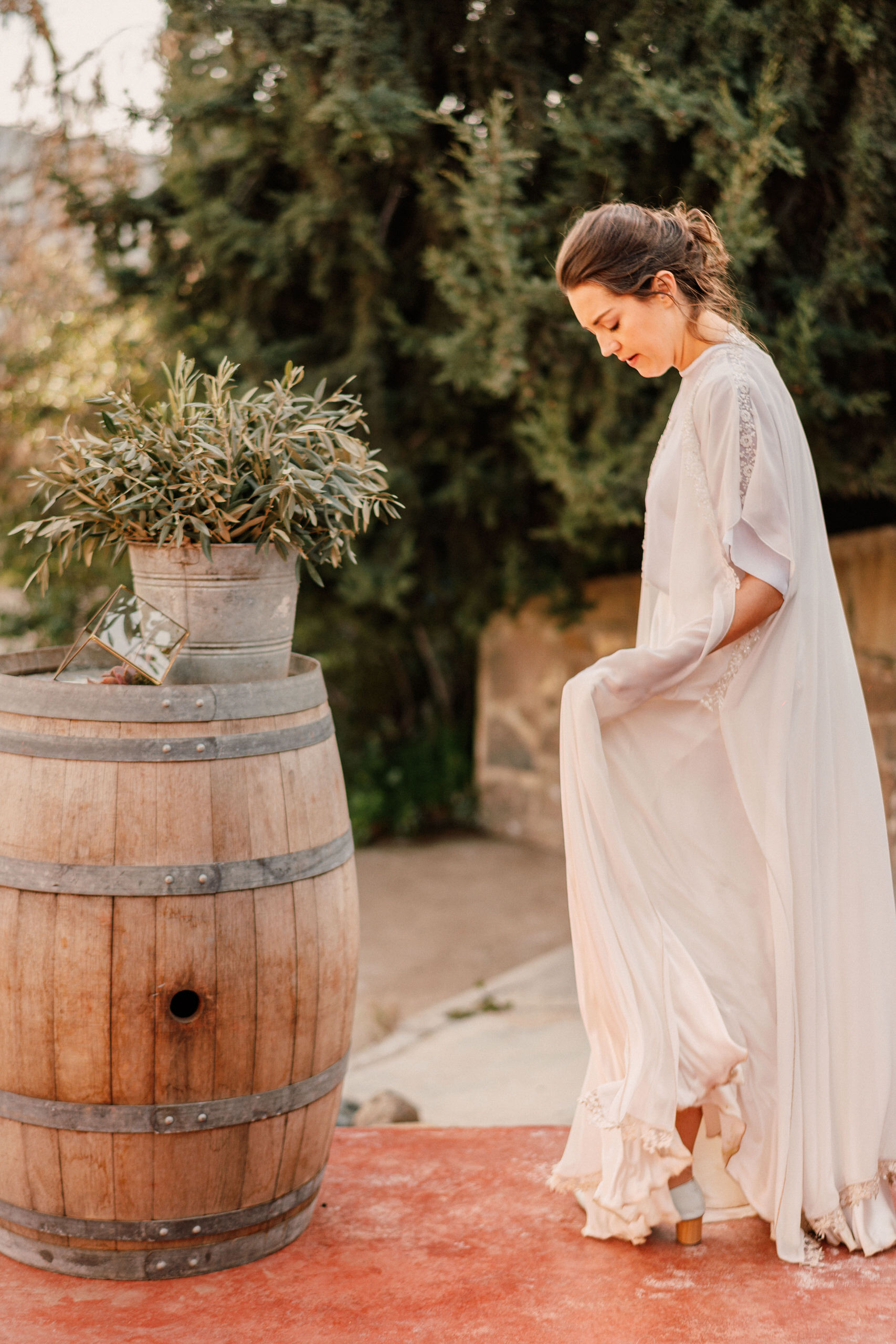 Detail from Denise and Alfredo's intimate Valle wedding