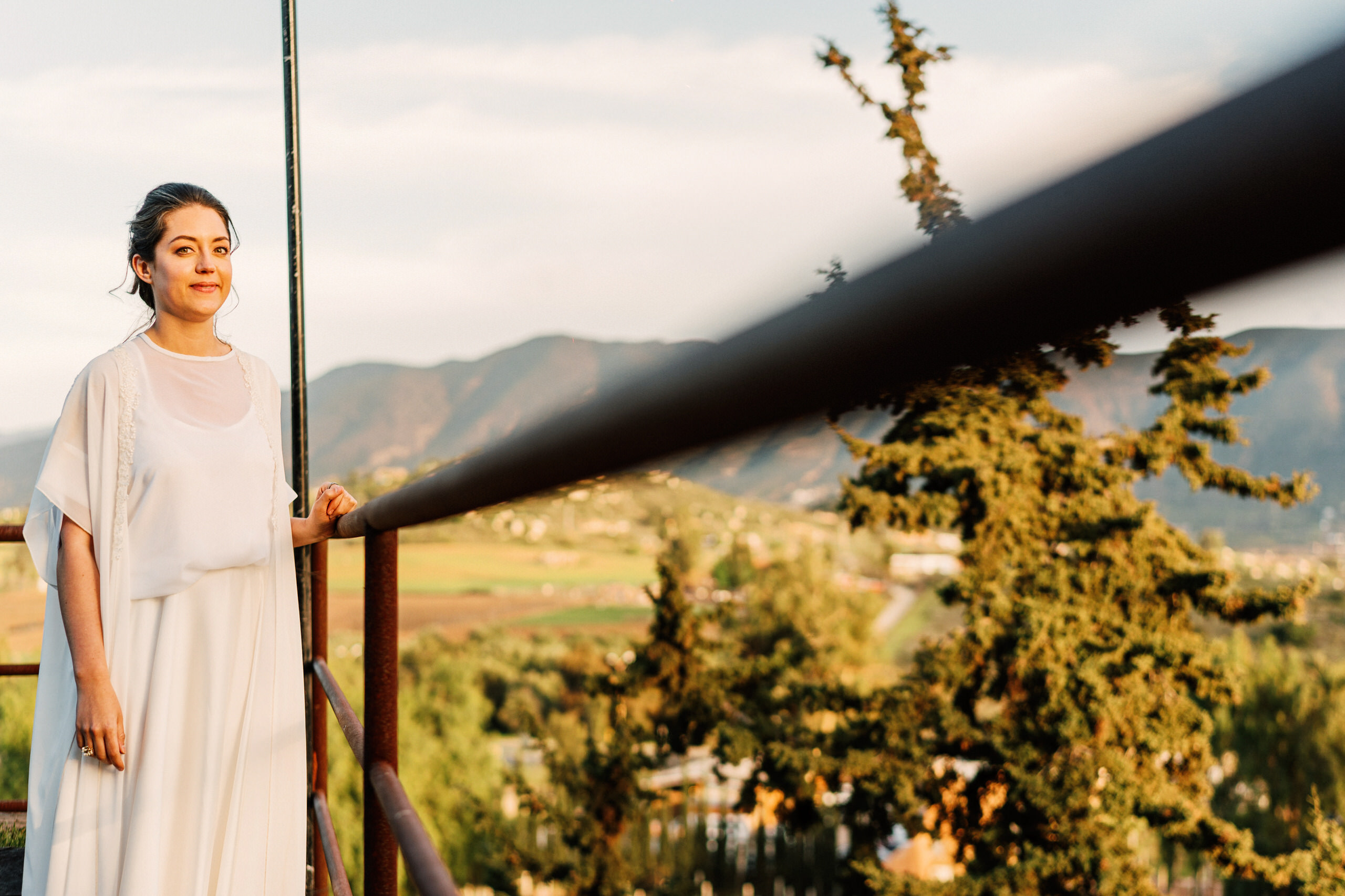 Wedding guests sharing a moment at Casa de Piedra Valle de Guadalupe