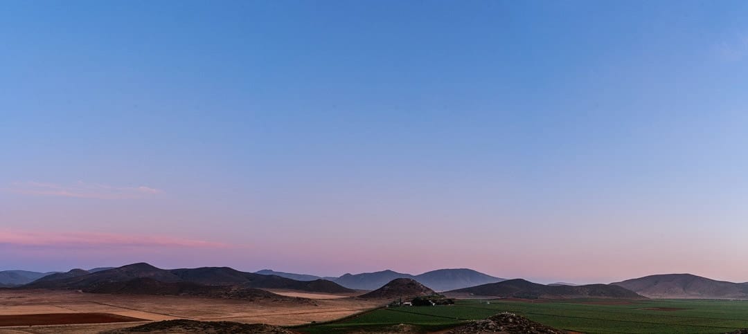 Lechuza Vineyard is a working winery in Valle de Guadalupe wine country | couples search 'lechuza vineyard' when researching the property for their celebration | the property combines working vines with rural landscape and open horizon