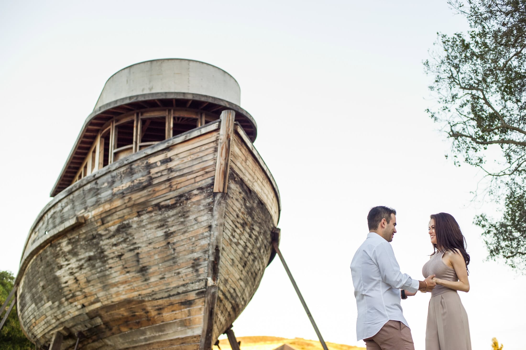 the archive returns the day — the cliff-edge ceremony, the open sky behind your vows, the vines at golden hour